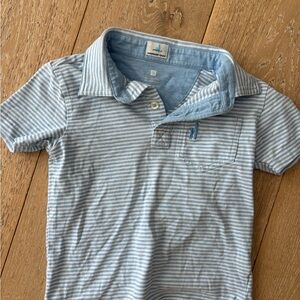 Johnny O Striped Blue Kids Polo Shirt